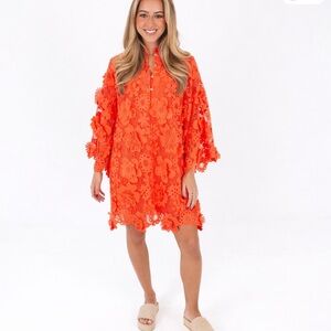 J. Marie Seraphina Coral Lace Dress for Kids